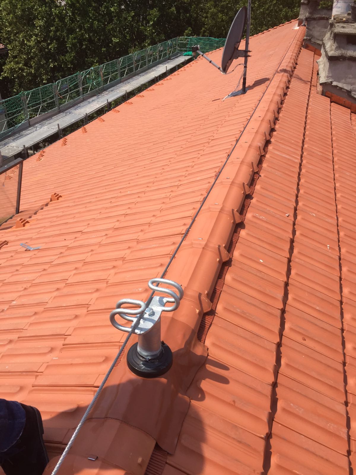 Installazione di linea vita - Lessona (BI)