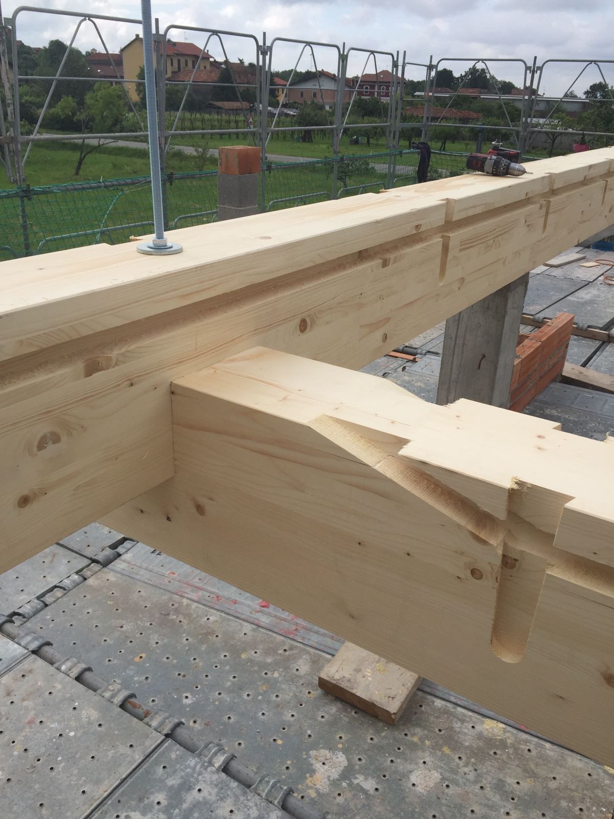 Nuova struttura in legno lamellare pretagliato - Brusnengo (BI)